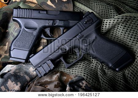 Pistal Automatic Short Hand Gun.
