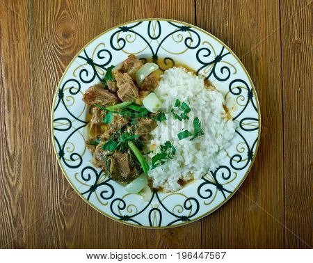 Lamb With Cardamom. Turkish Meat Dish