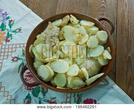 Baked Garlic Chicken And Potatoes