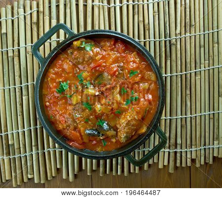 Turkish Kofte  With Vegetables