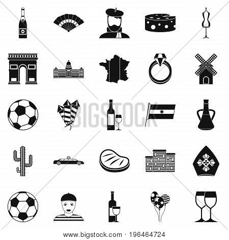 Spree icons set. Simple set of 25 spreel vector icons for web isolated on white background