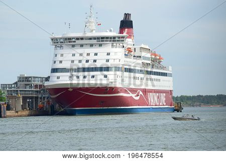 HELSINKI, FINLAND - JUNE 11, 2017: Maritime tourist ferry 