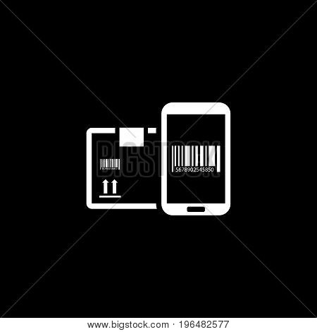 Mobile Tracking Services Icon. Flat Design. Mobile Devices and Services Concept. Isolated Illustration.