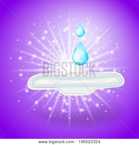 Sanitary Napkin Vector Background vector 3d illustration