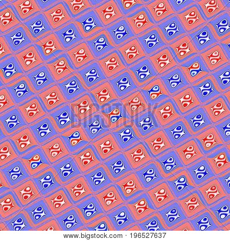 Red seamless pattern. Geometric pattern. Illustration design