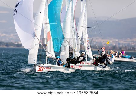 Athletes Yachts In Action During 