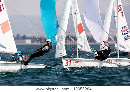 Athletes Yachts In Action During 