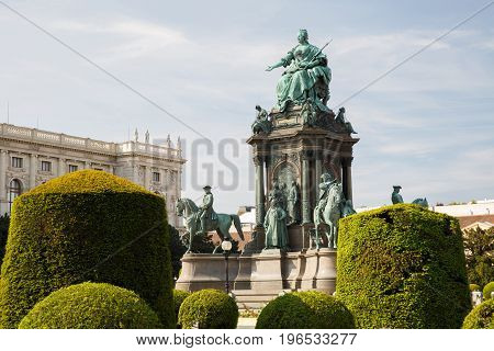 Maria Theresa Monument In Vienna, Austria