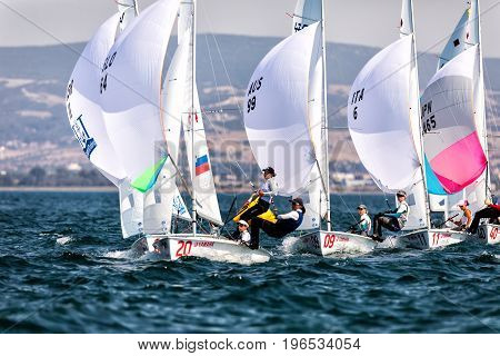 Athletes Yachts In Action During 