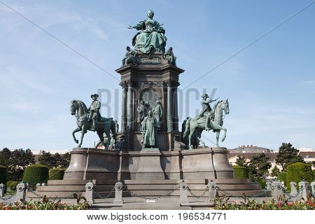 Monument to Maria Theresa in Vienna. Austria