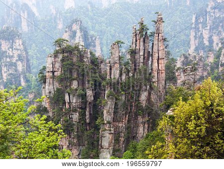 Zhangjiajie National Forest Park In Hunan Province, China
