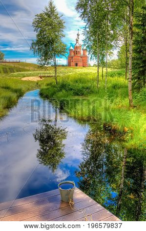 Volgoverkhovye Olginsky Convent Church  Transfiguration In Russia Tver Region