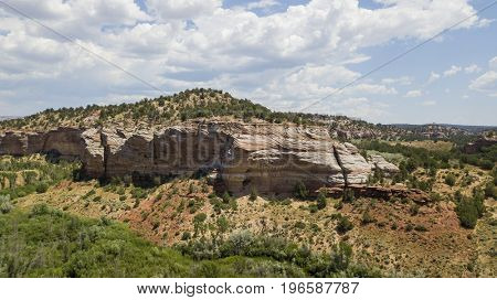 Scenic views of the Utah mountain range near Kanab, Utah