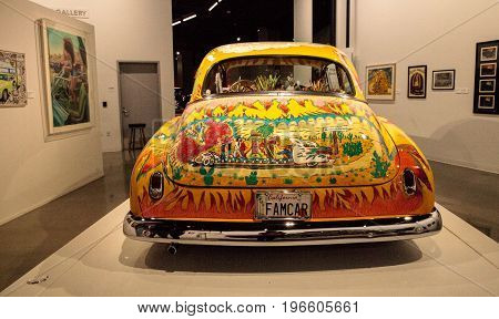 Colorful 1950 Chevrolet Sedan Lowrider Called Our Family Car By Artist Gilbert Magu Lujan