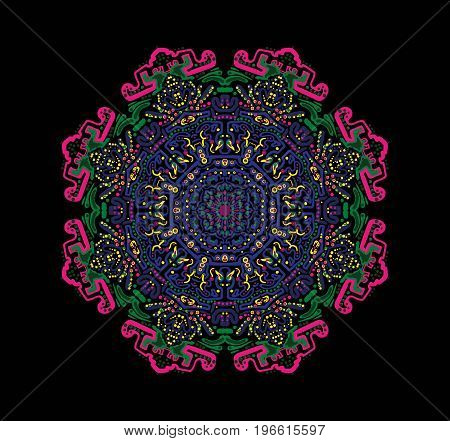 Ethnic decorative elements. Hand drawn background. Islam, Arabic, Indian ottoman motifs