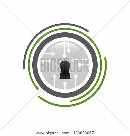 Security guard logo design vector. Security protection symbol .