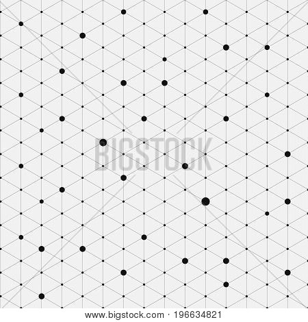 Modern stylish isometric pattern texture Three-dimensional rectangle Repeating geometric background with rhombus circles variously vector illustration
