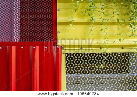Background wall zinc sheets. metallic background for use.