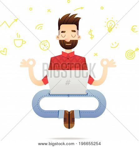 Programmer Cartoon Character