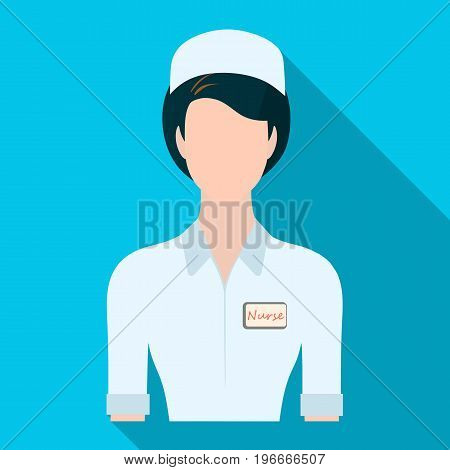 Medical staff in the hospital. Medicine single icon in flat style vector symbol stock illustration .