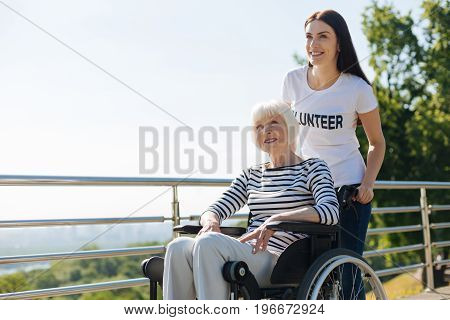 My hearts calling. Gorgeous committed confident girl helping elderly people living their lives to the fullest while providing all needed assistance