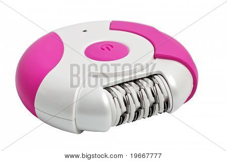 Pink epilator isoleret på hvid baggrund