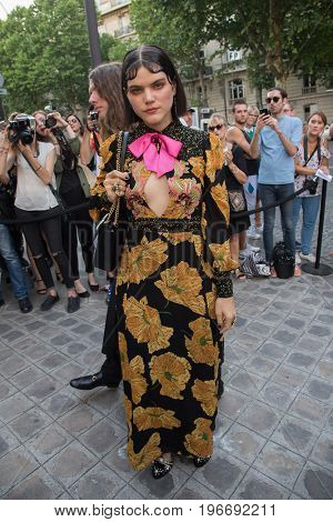 PARIS, FRANCE - JULY 04:  Singer SoKo  attends Vogue Foundation Dinner  as part of Paris Fashion Week  Haute Couture Fall/Winter 2017-2018 July 4, 2017  Paris, France	