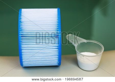 Cartridge Filter; And Powder Of Bromide For Mainteance Of Water Quality Of  Or Spa