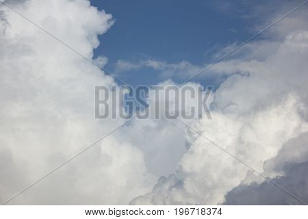 White and Blue  Cloud Scape Cloud from Tropical Sky.