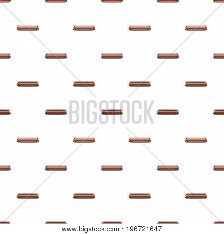 Broun rectangular button pattern seamless repeat in cartoon style vector illustration