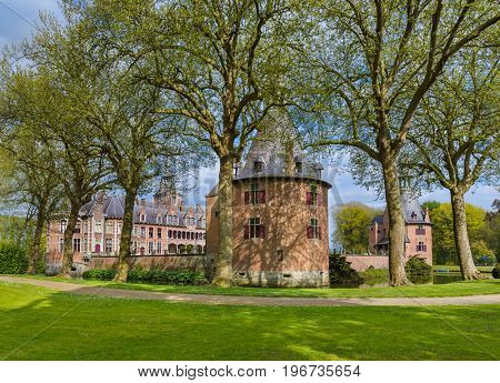 Ooidonk Castle in Belgium - architecture background