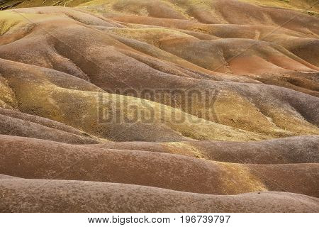 Chamarel seven coloured earths on Mauritius island
