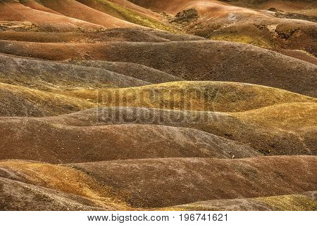 Chamarel seven coloured earths on Mauritius island