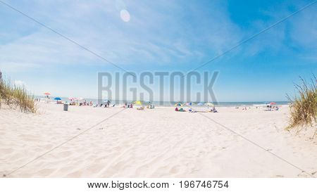 Summer vacation on the beach in South Carolina.