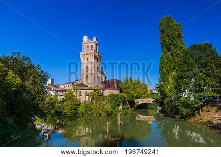 Galileo Astronomical Observatory La Specola Tower in Padova Italy - architecture background