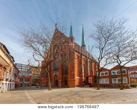 Old medieval market square in the historic part of the city. Bremen. Town Hall. Germany. Bavaria.