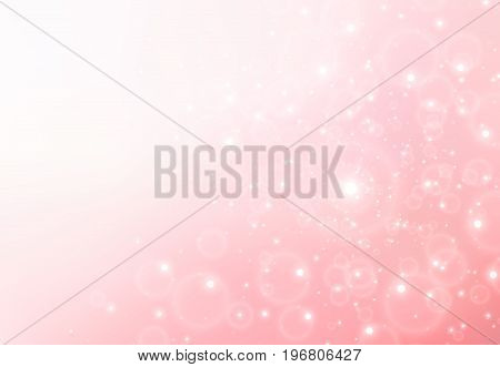 Abstract pastel color pink background with sparkle for valentine's day Vector Illustration
