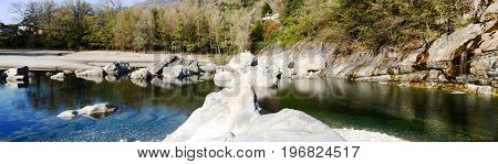 River Maggia At Ponte Brolla