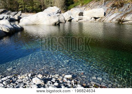 River Maggia At Ponte Brolla