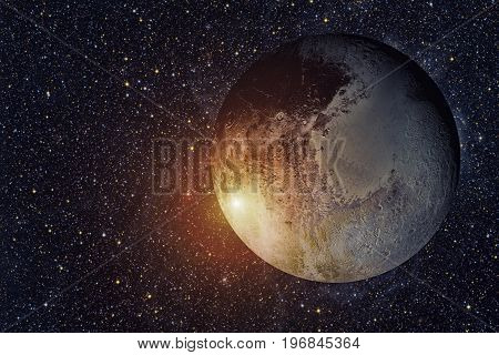 Solar System - Pluto. It Is A Dwarf Planet In The Kuiper Belt.