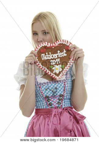 Donna con cuore tedesco Lebkuchen