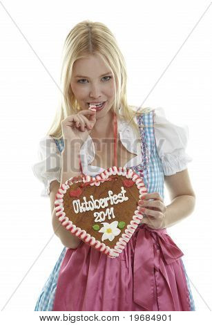 Donna con cuore tedesco Lebkuchen