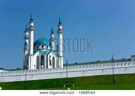 Mešita Kul Sharif je největší v Evropě. Rusko. Kazaň.