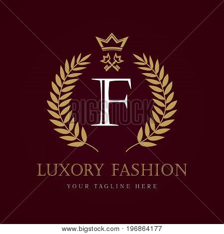Luxury Fashion calligraphic crown key letter 