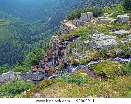 Pancava Waterfall On Krkonose Mountains