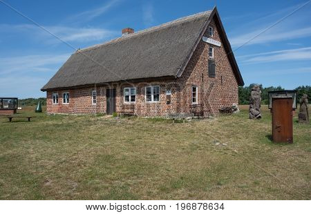 HIDDENSEE GERMANY - JUNE 20 2017: The Fischereimuseum fishing museum on Hiddensee Island Germany
