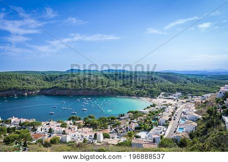 Small bay of Cala Montgo in Costa Brava. Montgo beach is a natural and awesome place of la Escala and Torroella de Montgri in Girona province, Catalonia, Spain