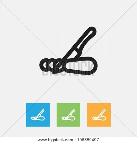 Vector Illustration Of Cooking Symbol On Cut Outline