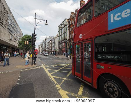 People In Oxford Street In London