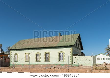 REHOBOTH NAMIBIA - JUNE 14 2017: An old historical building in Rehoboth a town in the Hardap Region of Namibia